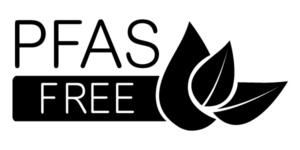 A black and white PFAS-Free icon.